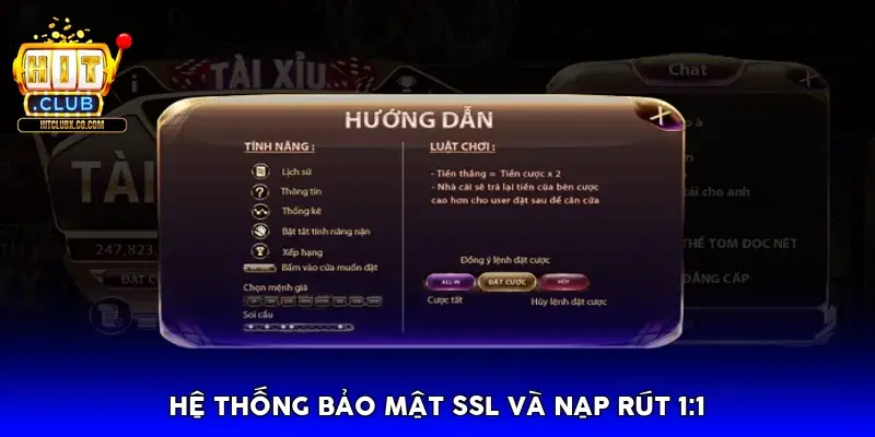 Hệ thống bảo mật SSL và Nạp rút 1:1